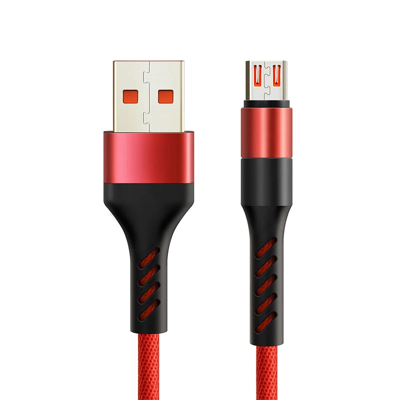CABLETIME Micro B to USB 2.0 A Cable 480 Mbps 2.4A Fast Charging Cable for Data Sync Nylon for Smart Phone Laptop