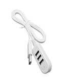 3 In 1 USB Splitter Socket Multi-function 3A Charger Converter USB Port Hub Digital Data Cables Accessories Extension Ca
