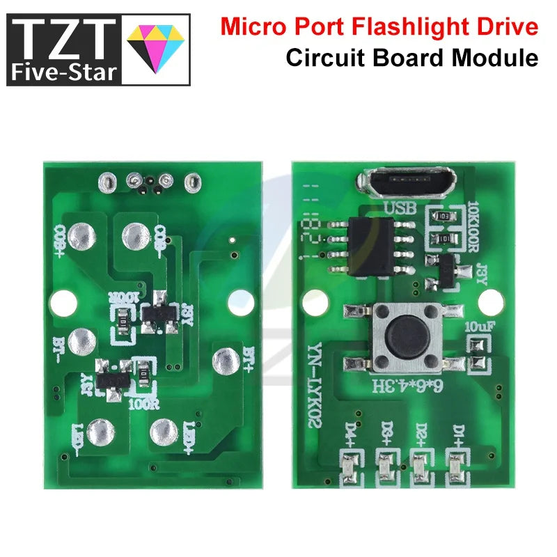 1/5PCS Flashlight Driver Board Headlight DIY Electronic Tablet Desk Lamp Reading Lamp 3-5W Drive Plate Fishing Light Acc