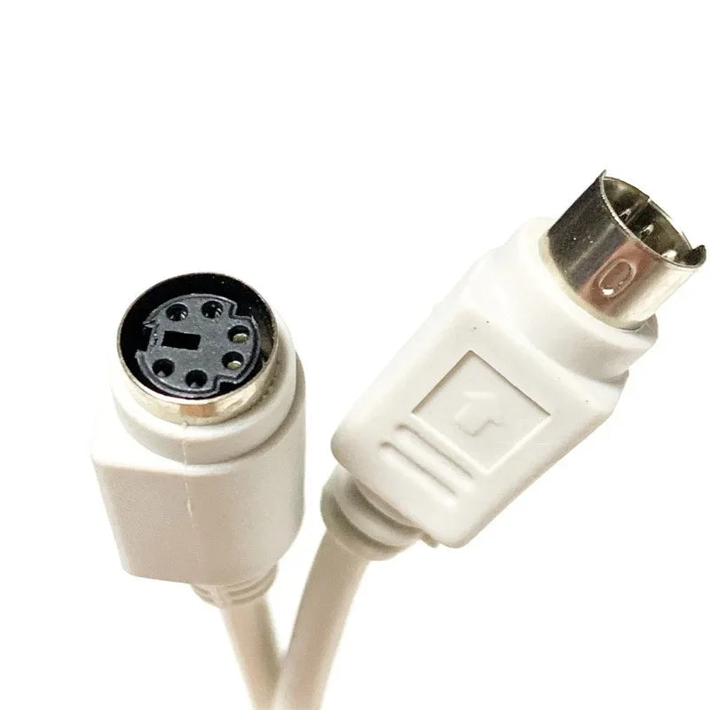6 Pin PS2 PS/2 Male To Female Extender Cable Adapter Joiner Connector 6Pin Keyboard Mouse Extension Cable Wire