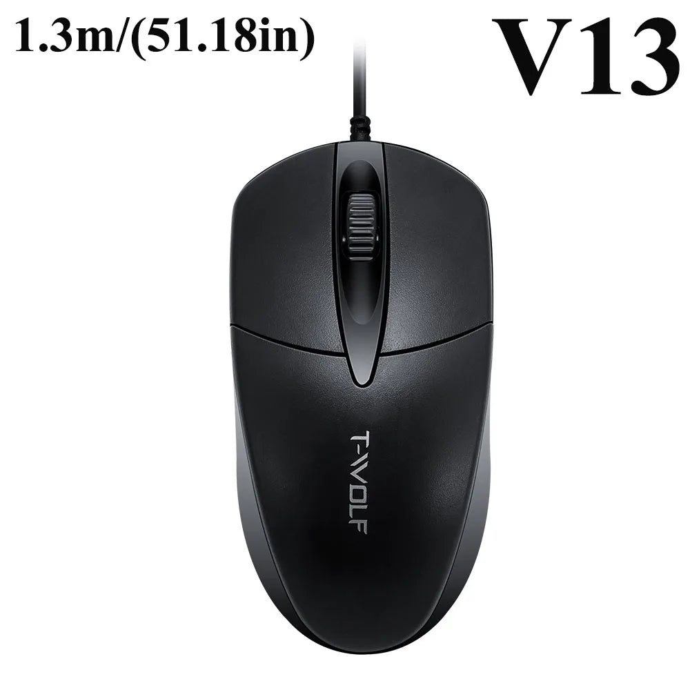 KEBIDUMEI USB Wired Mouse Classic Office Mouse Ergonomic Optical Gaming Mice Computer Accessories For PC Laptop Windows 