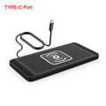 Car Wireless Charger for Iphone 16 15 15 Pro Max 14 13 12 X Samsung S24 S23 Wireless Car Charger Silicone Pad Stand Fast