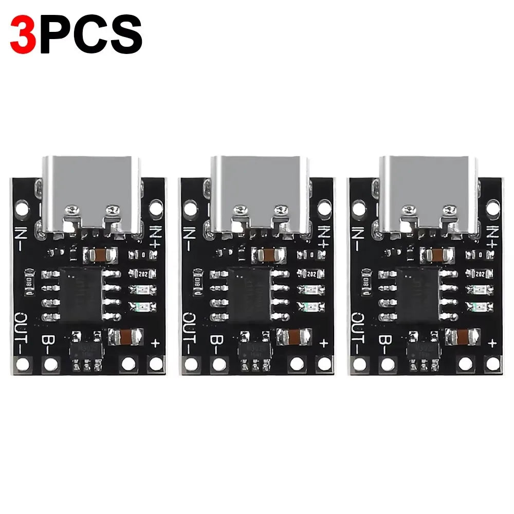 1-20Pcs TP4056 3.7V Lithium Battery Charging Discharging Board With Protection Type-C USB Type C Li-ion Battery Charging