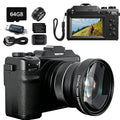 Digital Camera 8K HD 100MP Selfie Autofocus Image Stabilization Entry-level Student Model Webcam Life Camera Wide-angle