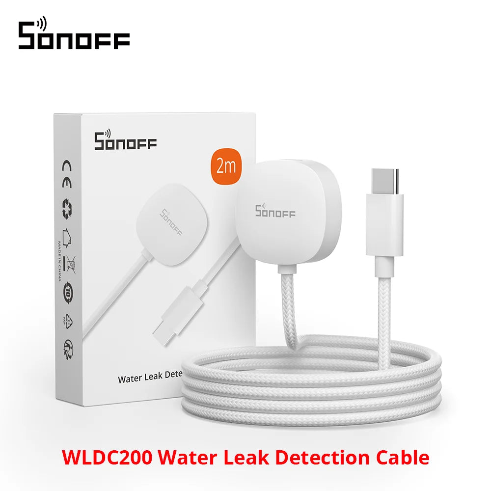 SONOFF SNZB-05P Zigbee 3.0 Water Leak Sensor Leaking and Dripping Detection Real-time Alerts Support Home Assistant Goog