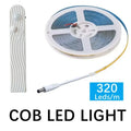 Dual Mode Adjustable 5V COB LED Strip Motion Sensor Night Light, Smart Induction Lamp for Bathroom Bedroom Bedside Home 