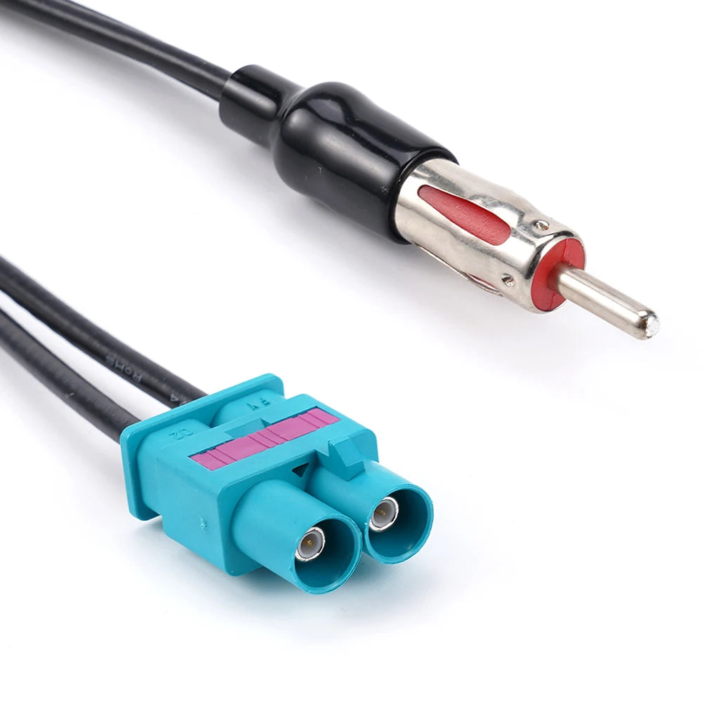 Radio Audio Cable Adaptor Antenna Audio Cable Male Double Fakra - Din Male Aerial For Audi/VW/Volkswagen Car Electronics