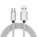 Micro USB Cable Data Sync 2A Fast Charging 1pcs 3pcs 5pcs Nylon Braided Charger Cable For Samsung Huawei HTC Android Pho