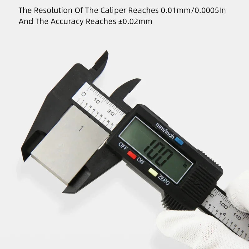 Vernier Caliper Plastic Foot Meter Electronic Ruler Vernier Caliper Measurement Tool Digital Micrometer Calibrator Tools