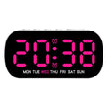 Digital Alarm Clock USB Powered Temperature Date Week Dual Alarm Night Mode Snooze Clock 5 Levels of Brightness 12/24H L