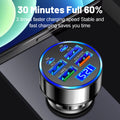 USB Car Charger 6 Ports Type C Fast Charging QC3.0 USB Car Phone Charger Power Adapter in Car For iPhone Samsung Huawei 