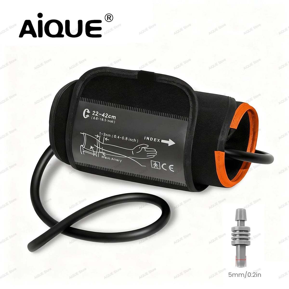 AiQUE 360┬░ Surround Professional 22-42 CM Arm Cuff Portable For Sphygmomanometer Digital Blood Pressure Monitor Tonomet