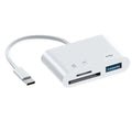 3-in-1 Type C to SD/TF Card Reader OTG Adapter Memory Card Data Transfer For Huawei Samsung Xiaomi MacBook Android Phone