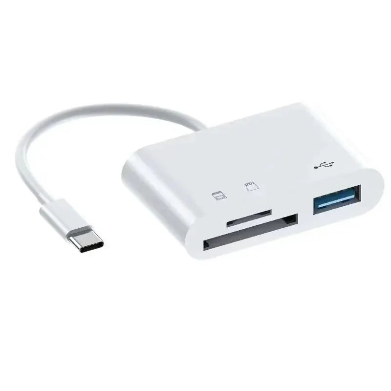 3-in-1 Type C to SD/TF Card Reader OTG Adapter Memory Card Data Transfer For Huawei Samsung Xiaomi MacBook Android Phone