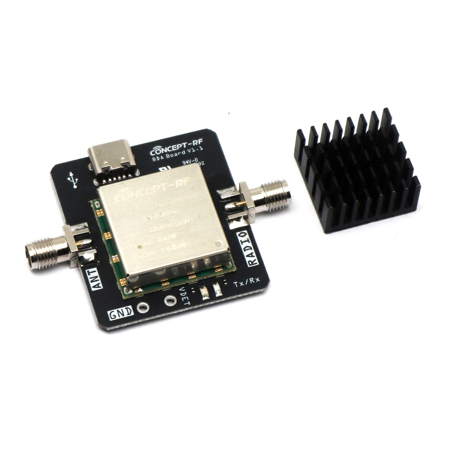 868Mhz 915Mhz 2.4Ghz 5.8Ghz Bidirectional Amplifier 2W RF Signal Booster FOR LORA Helium Miner UAV WiFi Drone Image Tran