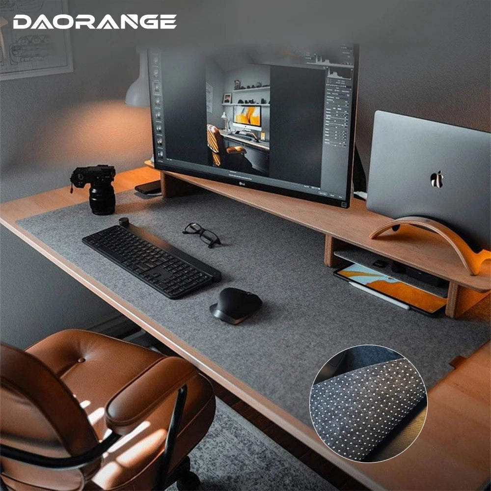 Multi Size Wool Felt Mouse Pad Office Computer Desk Protector Mat Keyboard Non-slip Mat Laptop Table Cushion Gaming Acce